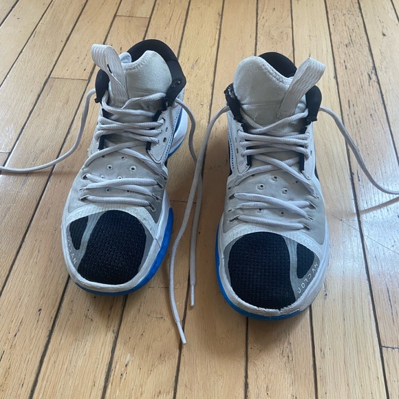 Nike Air Jordan Zoom Men’s Basketball Sneakers Blue & White - Picture 4 of 8